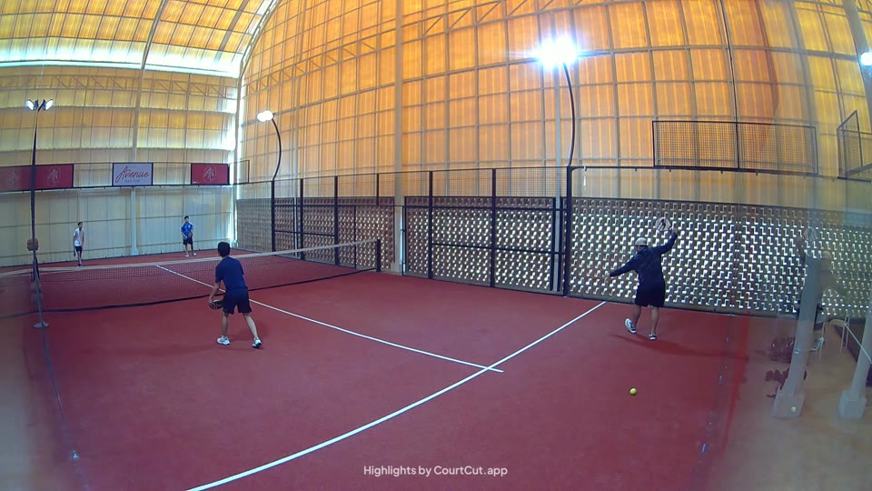 A rally from a real CourtCut match